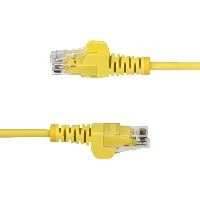 StarTech.com 50cm Yellow Slim CAT6 Ethernet Cable, Snagless, 100W PoE, UTP, LSZH, 28AWG Pure Bare Copper Wire, Slim RJ45 Network Patch Cord w/Strain Reliefs, Fluke Tested, 0.5 m, Cat6, U/UTP (UTP), RJ-45, RJ-45, Yellow