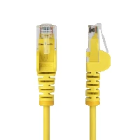 StarTech.com 1.5m Yellow Slim CAT6 Ethernet Cable, Snagless, 100W PoE, UTP, LSZH, 28AWG Pure Bare Copper Wire, Slim RJ45 Network Patch Cord w/Strain Reliefs, Fluke Tested, 1.5 m, Cat6, U/UTP (UTP), RJ-45, RJ-45, Yellow
