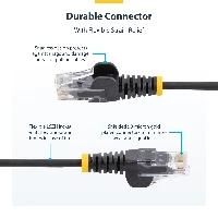 StarTech.com 2m White Slim CAT6 Ethernet Cable, Snagless, 100W PoE, UTP, LSZH, 28AWG Pure Bare Copper Wire, Slim RJ45 Network Patch Cord w/Strain Reliefs, Fluke Tested, 2 m, Cat6, U/UTP (UTP), RJ-45, RJ-45, White
