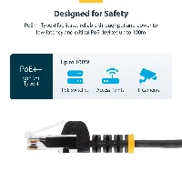 StarTech.com 2m White Slim CAT6 Ethernet Cable, Snagless, 100W PoE, UTP, LSZH, 28AWG Pure Bare Copper Wire, Slim RJ45 Network Patch Cord w/Strain Reliefs, Fluke Tested, 2 m, Cat6, U/UTP (UTP), RJ-45, RJ-45, White