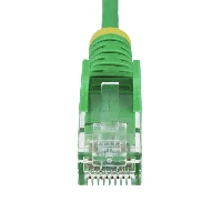 StarTech.com 2.5m Green Slim CAT6 Ethernet Cable, Snagless, 100W PoE, UTP, LSZH, 28AWG Pure Bare Copper Wire, Slim RJ45 Network Patch Cord w/Strain Reliefs, Fluke Tested, 2.5 m, Cat6, U/UTP (UTP), RJ-45, RJ-45, Green