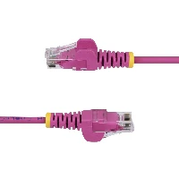 StarTech.com 2.5m Pink Slim CAT6 Ethernet Cable, Snagless, 100W PoE, UTP, LSZH, 28AWG Pure Bare Copper Wire, Slim RJ45 Network Patch Cord w/Strain Reliefs, Fluke Tested, 2.5 m, Cat6, U/UTP (UTP), RJ-45, RJ-45, Pink