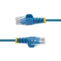 StarTech.com 5m Blue Slim CAT6 Ethernet Cable, Snagless, 100W PoE, UTP, LSZH, 28AWG Pure Bare Copper Wire, Slim RJ45 Network Patch Cord w/Strain Reliefs, Fluke Tested, 5 m, Cat6, U/UTP (UTP), RJ-45, RJ-45, Blue