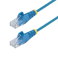 StarTech.com 10m Blue Slim CAT6 Ethernet Cable, Snagless, 100W PoE, UTP, LSZH, 28AWG Pure Bare Copper Wire, Slim RJ45 Network Patch Cord w/Strain Reliefs, Fluke Tested, 10 m, Cat6, U/UTP (UTP), RJ-45, RJ-45, Blue