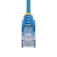 StarTech.com 10m Blue Slim CAT6 Ethernet Cable, Snagless, 100W PoE, UTP, LSZH, 28AWG Pure Bare Copper Wire, Slim RJ45 Network Patch Cord w/Strain Reliefs, Fluke Tested, 10 m, Cat6, U/UTP (UTP), RJ-45, RJ-45, Blue