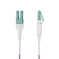 StarTech.com 10m (33ft) LC to LC (UPC) OM4 Multimode Fiber Optic Cable, Erika Violet, 50/125m, 40G/100G, LOMMF/VCSEL, Uniboot Fiber Jumper Cord, OFNR Riser Rated, 10 m, OFNR, OM4, LC, LC