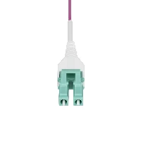 StarTech.com 10m (33ft) LC to LC (UPC) OM4 Multimode Fiber Optic Cable, Erika Violet, 50/125m, 40G/100G, LOMMF/VCSEL, Uniboot Fiber Jumper Cord, OFNR Riser Rated, 10 m, OFNR, OM4, LC, LC