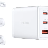 D-Link 65W GaN Charger, Indoor, AC, White