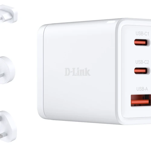 D-Link 65W GaN Charger, Indoor, AC, White