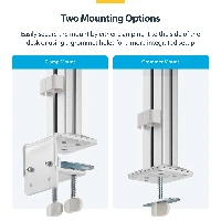 StarTech.com Six-Monitor Desk Mount with Crossbar, Up To 32-inch Computer Screens, Max 17.6lb (8kg) each, Dual Column, C-clamp/Grommet, Height Adjustable, Clamp/Grommet, 48 kg, 43.2 cm (17