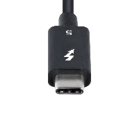 StarTech.com 1.5ft (50cm) Thunderbolt 5 Cable, 80Gbps/Up to 120Gbps, 240W PD, 8K 60Hz, Certified Thunderbolt Cable - Compatible w/Thunderbolt 4/USB4/USB-C, Male, Male, 0.5 m, Black, Nickel, 80 Gbit/s
