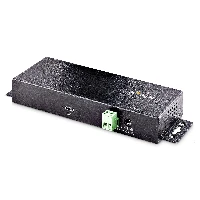 StarTech.com 7-Port Industrial USB 10Gbps Hub with Power Adapter, Metal, Mountable, 5x USB-A and 2x USB-C Downstream Ports, ESD Protection, Powered USB Hub, TAA, USB 3.2 Gen 2 (3.1 Gen 2) Type-C, USB 3.2 Gen 2 (3.1 Gen 2) Type-A, USB 3.2 Gen 2 (3.1 Gen 2) Type-C, 10000 Mbit/s, Black, Steel, 15 kV