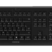 CHERRY DW 3000, Full-size (100%), Wireless, RF Wireless, QWERTY, Black, Mouse included