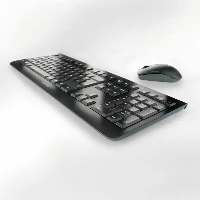 CHERRY DW 3000, Full-size (100%), Wireless, RF Wireless, QWERTY, Black, Mouse included