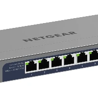 NETGEAR GS108MX-100EUS, Unmanaged, L2, Gigabit Ethernet (10/100/1000), Full duplex, Rack mounting, Desktop/Wall-Mounting