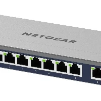 NETGEAR GS108MX-100EUS, Unmanaged, L2, Gigabit Ethernet (10/100/1000), Full duplex, Rack mounting, Desktop/Wall-Mounting