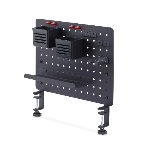 StarTech.com 1612B-DESK-PEGBOARD, Black, 420 mm, 48.5 mm, 320 mm, 2.6 kg, 456 mm