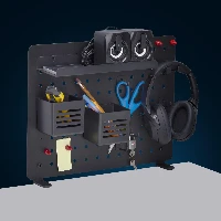 StarTech.com 1612B-DESK-PEGBOARD, Black, 420 mm, 48.5 mm, 320 mm, 2.6 kg, 456 mm