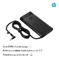 HP 230W Smart AC Adapter, Laptop, Indoor, 115 V, 47 - 63 Hz, 230 W, 19.5 V
