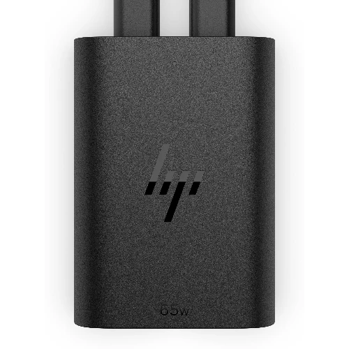 HP 65W GaN USB-C Laptop Charger, 90 V, 65 W, 1.6 A, Business, 8 A, Black