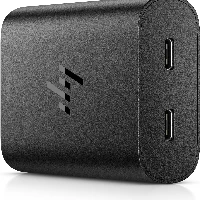 HP 65W GaN USB-C Laptop Charger, 90 V, 65 W, 1.6 A, Business, 8 A, Black