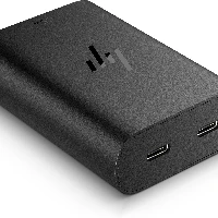 HP 65W GaN USB-C Laptop Charger, 90 V, 65 W, 1.6 A, Business, 8 A, Black