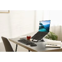 Kensington EQ Adjustable Aluminium Laptop Stand, Laptop stand, Black, Aluminium, 25.4 cm (10