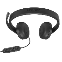 Lenovo VoIP Headset 5000, Wired, Office/Call center, 20 - 20000 Hz, 144 g, Headset, Black