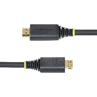 StarTech.com 5m (16ft) High Speed HDMI Cable with Gripping Connectors, 4K 60Hz/1440p 144Hz, HDR10/HDCP 2.2/ARC, 18Gbps, UHD HDMI Cord for TV/Monitor/Display, TPE Jacket, 5 m, HDMI Type A (Standard), HDMI Type A (Standard), 18 Gbit/s, Audio Return Channel (ARC), Black