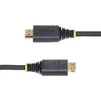 StarTech.com 50cm (1.6ft) High Speed HDMI Cable with Gripping Connectors, 4K 60Hz/1440p 144Hz, HDR10/HDCP 2.2/ARC, 18Gbps, UHD HDMI Cord for TV/Monitor/Display, TPE Jacket, 0.5 m, HDMI Type A (Standard), HDMI Type A (Standard), 18 Gbit/s, Audio Return Channel (ARC), Black