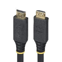 StarTech.com 10m (33ft) Active High Speed HDMI Cable with Gripping Connectors, 4K 60Hz/1440p 144Hz, HDR10/HDCP 2.2/ARC, 18Gbps, UHD HDMI Cord for TV/Monitor/Display, TPE Jacket, 10 m, HDMI Type A (Standard), HDMI Type A (Standard), 18 Gbit/s, Audio Return Channel (ARC), Black
