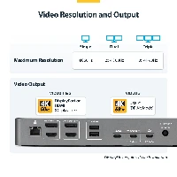 StarTech.com Triple-Monitor USB-C Docking Station, 140W Laptop Charging Dock for MacBook Pro and Windows, 4K 60Hz HDMI or DisplayPort, TAA, Wired, USB 3.2 Gen 1 (3.1 Gen 1) Type-C, 3.5 mm, 10,100,1000,2500 Mbit/s, Grey, 10 Gbit/s