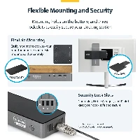 StarTech.com Triple-Monitor USB-C Docking Station, 140W Laptop Charging Dock for MacBook Pro and Windows, 4K 60Hz HDMI or DisplayPort, TAA, Wired, USB 3.2 Gen 1 (3.1 Gen 1) Type-C, 3.5 mm, 10,100,1000,2500 Mbit/s, Grey, 10 Gbit/s