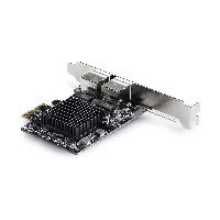 StarTech.com 2-Port 5G Gigabit PCIe Network Adapter Card, 5G/2.5G/1G/100M/10M PCI Express LAN Card, Realtek RTL8126, Windows and Linux, TAA Compliant, Internal, Wired, PCI Express, Ethernet, 5000 Mbit/s, Black