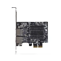 StarTech.com 2-Port 5G Gigabit PCIe Network Adapter Card, 5G/2.5G/1G/100M/10M PCI Express LAN Card, Realtek RTL8126, Windows and Linux, TAA Compliant, Internal, Wired, PCI Express, Ethernet, 5000 Mbit/s, Black
