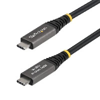StarTech.com 2m (6ft) Active USB4 Cable, 40Gbps, 240W PD, 8K 60Hz/4K 240Hz DP2.1 DP40, TPE Jacket, Thunderbolt 4 Compatible USB-C Cable - Black USB-C Cord, 2 m, USB C, USB C, USB4 Gen 3x2, 40 Gbit/s, Black