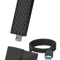 NETGEAR A9000, Wired & Wireless, USB, WLAN, Wi-Fi 7 (802.11be), Black