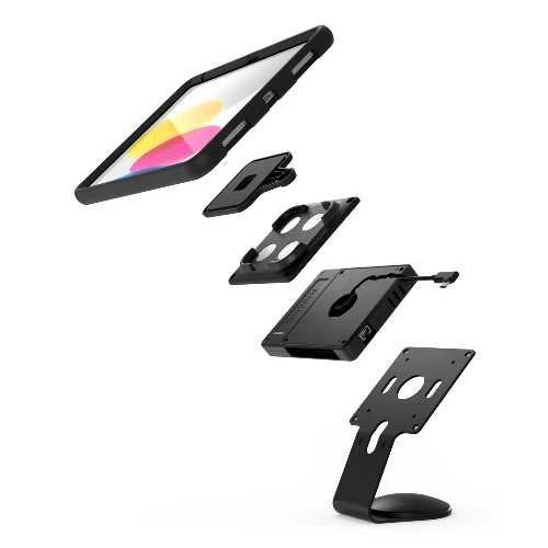 Compulocks Universal Tablet Magnetic Core Counter Stand or Wall Mount Plus Hub Black, Multimedia stand, Black, Metal, Tablet, 100 x 100 mm, 171.6 mm