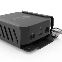 Compulocks Apple TV Security Mount (4th, 4k 1-2nd Gen) (2018-2021) with Cable Lock Black, Aluminium, Black