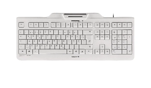 CHERRY KC 1000 SC, Full-size (100%), Wired, USB, QWERTZ, Grey
