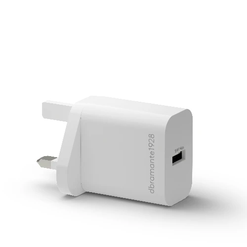 dbramante1928 re-charge - UK Wall Charger USB-A 18W - W, Indoor, AC, White