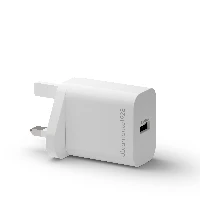 dbramante1928 re-charge - UK Wall Charger USB-A 18W - W, Indoor, AC, White