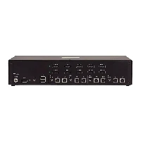 StarTech.com Secure 4-Port Dual-Monitor KVM Switch, DisplayPort, 4K 30Hz, NIAP 4.0 Desktop KVM, Metal Housing, CAC Port, Made in the USA, 89 mm, 16.2 mm, 216 mm, 257 mm, 551 mm, 436 mm