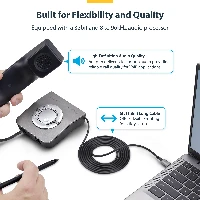 StarTech.com UR9-HEADSET-ADAPTER, USB-C, RJ-9, 1.8 m, Black