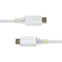 StarTech.com 10ft (3m) Premium Certified High Speed HDMI Cable, 4K 60Hz/1440p 144Hz, HDR10/HDCP 2.2/ARC, 18Gbps, UHD HDMI 2.0 Cord for TV/Monitor/Display, TPE Jacket, White, 3 m, HDMI Type A (Standard), HDMI Type A (Standard), 18 Gbit/s, Audio Return Channel (ARC), White
