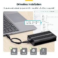 StarTech.com USB4 M.2 NVMe Enclosure, 40Gbps, External USB-C/Thunderbolt NVMe SSD Enclosure, Aluminum Heatsink Case, B+M/M-Key, SSD enclosure, M.2, PCI Express, 40 Gbit/s, USB connectivity, Black