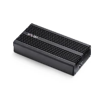 StarTech.com USB4 M.2 NVMe Enclosure, 40Gbps, External USB-C/Thunderbolt NVMe SSD Enclosure, Aluminum Heatsink Case, B+M/M-Key, SSD enclosure, M.2, PCI Express, 40 Gbit/s, USB connectivity, Black