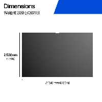 HP 16-inch Widescreen Laptop Privacy Filter, 29.9 g