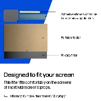 HP 16-inch Widescreen Laptop Privacy Filter, 29.9 g