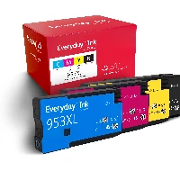 Everyday Multipack Ink by compatible with HP HP953XL (HP953XL MULTIPACK), High capacity, High (XL) Yield, Black, Cyan, Magenta, Yellow, 4 pc(s), Multi pack
